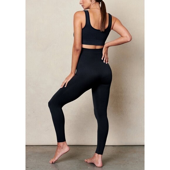 Blanqi Everyday Maternity Belly Support Leggings Black Size XL - Picture 4 of 9